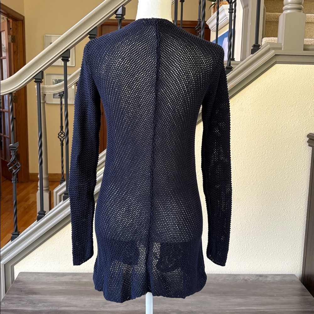 Old Navy Navy Blue Open-Front Knit Cardigan Size Small - Picture 4 of 8